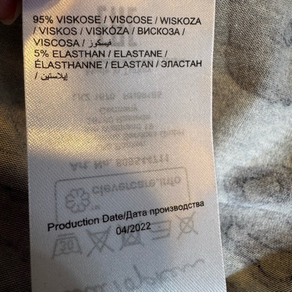 Ulla Popken Sky Blue Floral Sleeveless Swing Tunic Dress Front Pockets Sz 16/18 - Picture 7 of 9